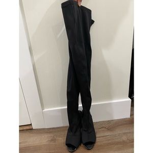 CAPE ROBIN PEEP TOE KNEE HIGH BOOTS